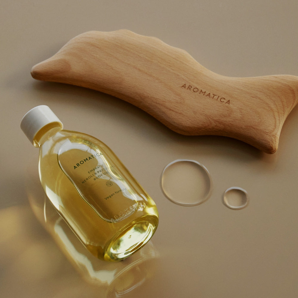Wood Dolphin Face & Body Massage Tool