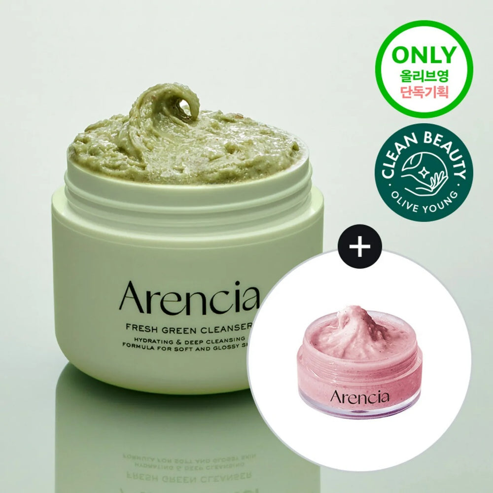 Fresh Green Rice Mochi Cleanser 120g Set (+Rosehip Cleanser 15g)