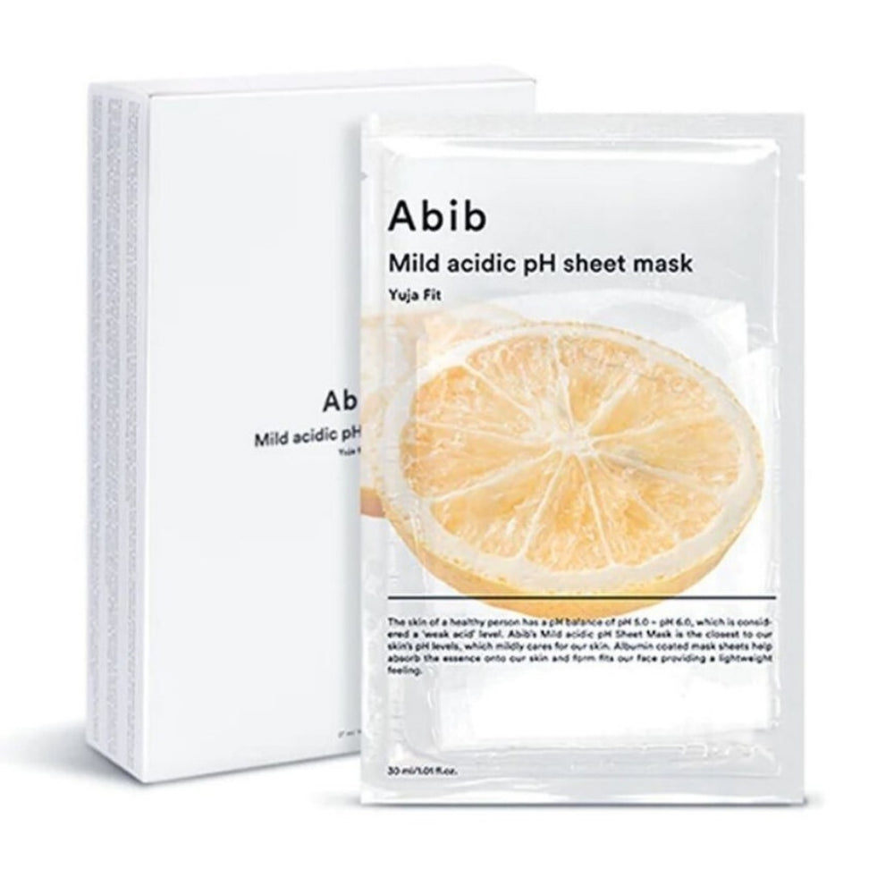 Abib Mild Acidic pH Sheet Mask Yuja Fit 10pcs