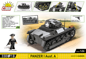 COBI 2534 WWII Panzer I Ausf. German Light Tank (330 pcs)