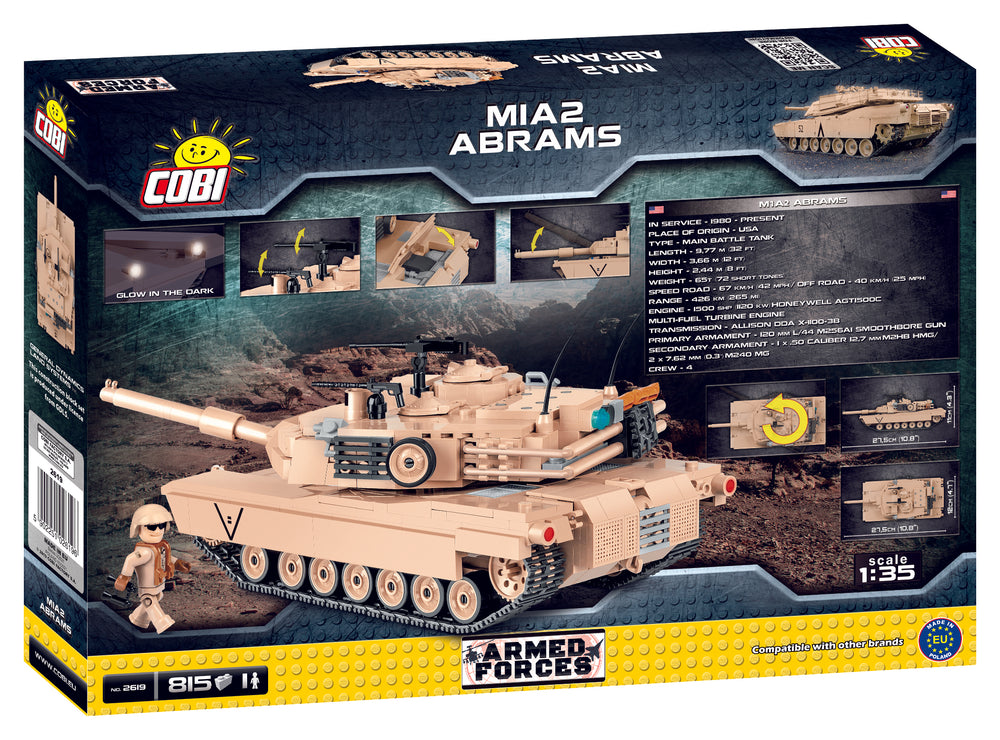 COBI 2619 -M1A2 Abrams  main battle tank (810PCS)