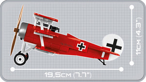 Cobi-2974 -Fokker DR 1-fighter aircraft WWI  (175pcs)