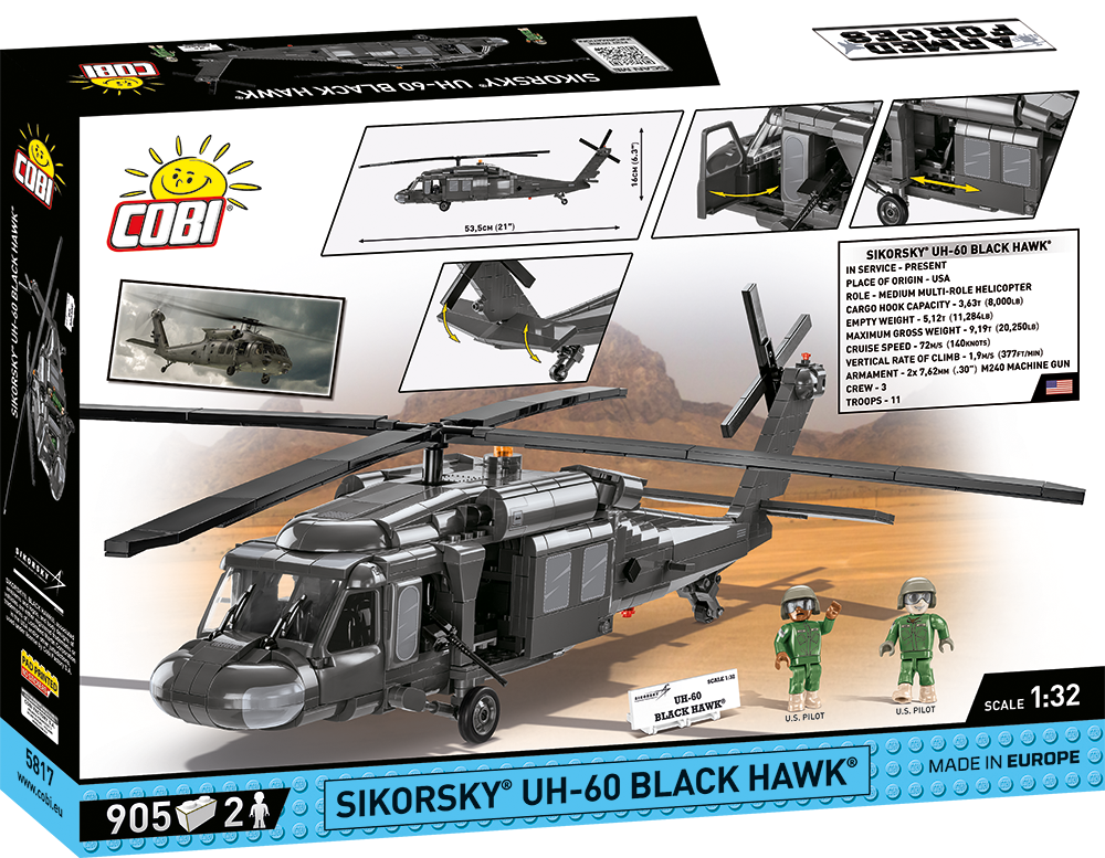 COBI 5817 Sikorsky Black Hawk 893 KL (905PCS)