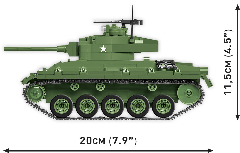 COBI-2543-M24 Chaffee-588 brick light tank (588pcs)