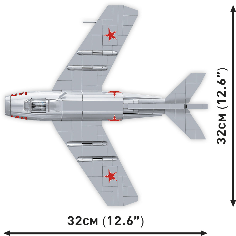 COBI 2416 Russian fighter aircraft MIG-15 FAGOT Korean War(504PCS)